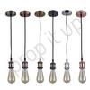 Prop It Up Round Pendant For Filaments Lamps with Holder Hanging E28, (Copper Antique) view 4