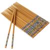 HOME REPUBLIC- 5 Pairs Brown Japanese Natural Wood Chopstick Set Reusable Classic Style Chopsticks 5 Pairs Gift Set view 4