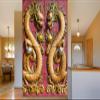 999Store 3D Print Latest Door Living Room Bed Room Home Hall Wall Stickers Sheet roll Mural Golden Angry Dragon Mural wallpaper for walls bedroom full wall ( Vinyl Self Adhesive 24X36 Inches ) NonW230981 view 1