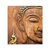 999STORE 3D Print Latest Door Living Room Lord Gautam Buddha Wallpaper Budha Brown Half face Mural Wall Paper for Wall Decor (Vinyl Self Adhesive 24X36 Inches) NonW230810 view 2