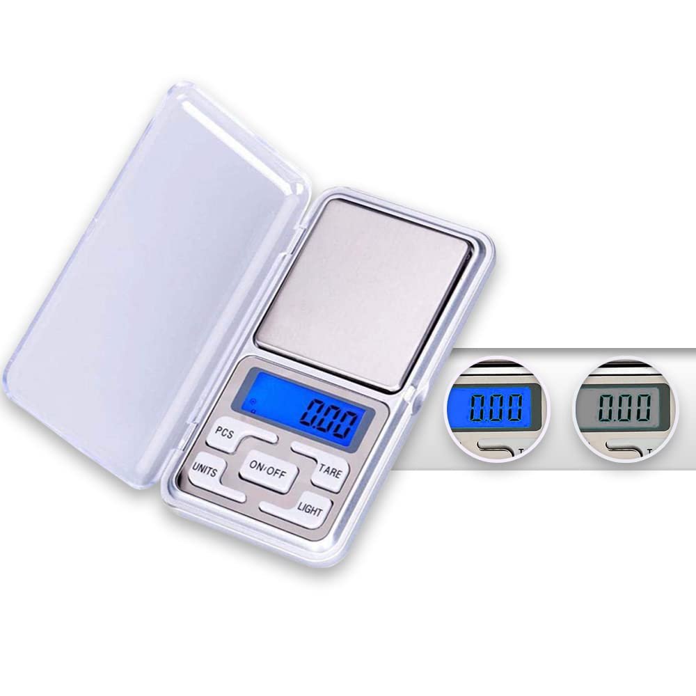 FreshDcart Gold Weight Machine | Jewellery, Gems, Chemical & Lab Small Machine 200g/0.01g | LCD Display, Auto Calibration, Tare Function, Portable Gold Weight Machine Digital (Silver)