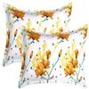 BSB Home Printed Cotton 105 TC 6 Piece Pillow Cover - 20 X 30 Inch, Blue, Pink & Green view 3