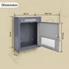 Plantex All in one Multipurpose use Box- Letter Box/Post Box for Gate Home and Office/Suggestion Box for Office use/Complaint/Donation Box with Lock Table Top or Wall Mount Pack of 1 - (Grey) view 3