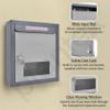 Plantex All in one Multipurpose use Box- Letter Box/Post Box for Gate Home and Office/Suggestion Box for Office use/Complaint/Donation Box with Lock Table Top or Wall Mount Pack of 1 - (Grey) view 4