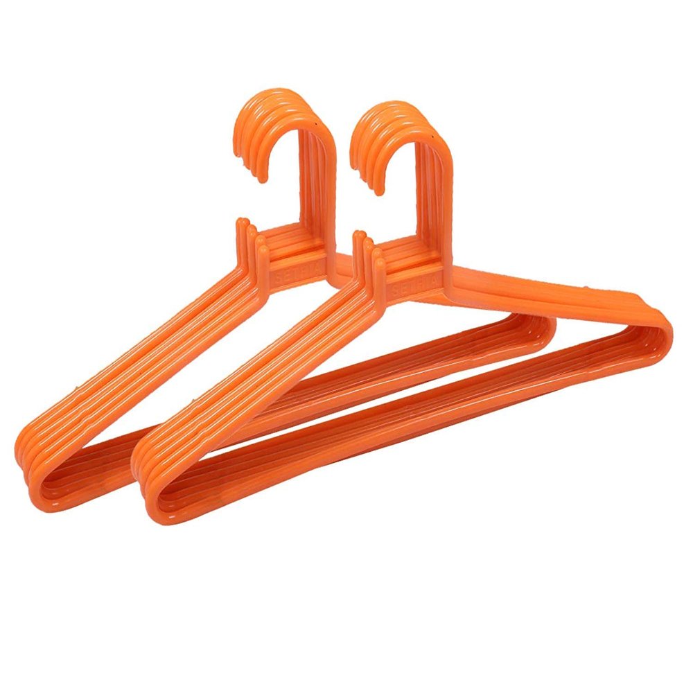 Blumfye Plastic Cloth Hanger - Multicolour (Set of 24)