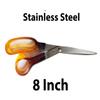 Foreign Holics Daily Purpose Stainless Steel Scissors for Kitchen and Home Use (Pack of 2 Pcs) view 3