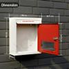 Plantex All in 1 Multipurpose Letter Box/Suggestion Box/Complaint Box/Donation Box with Lock Table Top or Wall Mount (Red & Ivory) view 2