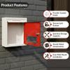Plantex All in 1 Multipurpose Letter Box/Suggestion Box/Complaint Box/Donation Box with Lock Table Top or Wall Mount (Red & Ivory) view 4