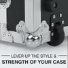 Penn Elcom Flight Case Medium Ball Corner (Set of 8) Top/Male | Zinc Finish | DJ/Audio/Sound Box (6.57 * 6.57 * 6.57 cm) Round Angle Edge | Case Protection with 3 Holes | Easy to Fit view 4