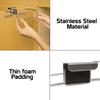 HOKIPO  Stainless Steel Over The Open-Top Cabinet Door Trash Bin Bag Holder view 4