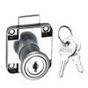 Met Craft Steel Metco Multipurpose Drawer Lock with 2 Reversible Key (Silver; 22 mm) - Pack of 12 view 2