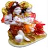 Love Kart Lord Shiv Parivar Shiva Parvati Ganesha Murti Idol Marble Look Statue Spiritual Figurine Religious Pooja God/Home Decor/Temple Decorative Showpiece (11 cm, Multicolour) view 3