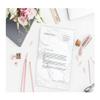 PAPER PLANE DESIGN Letterhead Decorative Design Double Sided Printer Friendly Marble Stationery Paper, A4 Size Sheets - Pack of 100 view 3