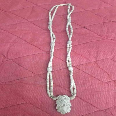 Radhika Poojan Bhandar Wooden Tulsi Kanthi Mala with Radha Krishna Pendal Beads