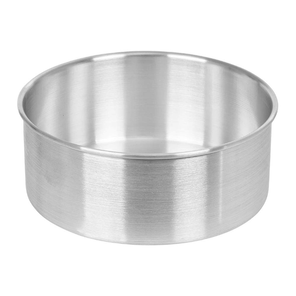 CLASSIC Aluminium Baking Round Cake Pan/Mould for Microwave Oven - 8" Inch Diameter x 3" Inch Height