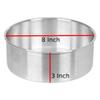 CLASSIC Aluminium Baking Round Cake Pan/Mould for Microwave Oven - 8" Inch Diameter x 3" Inch Height view 2