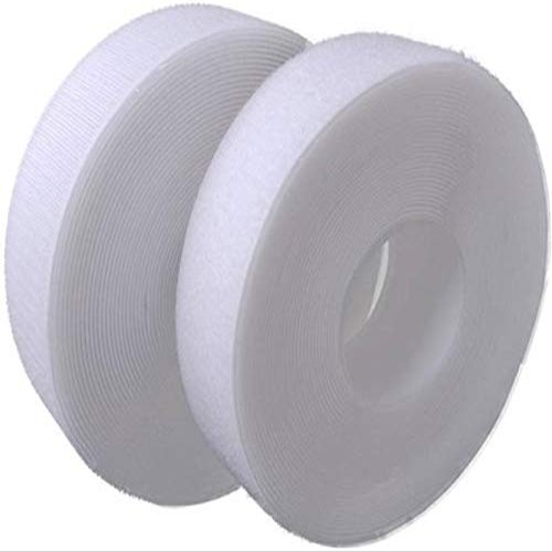 RARE PRODUCTS Quality of Hook & Loop Fastener Tape Rolls 3/4 INCH (0.75 cm) Width X 5 M(5.46 Yards) Length Color :White