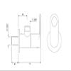 Aquieen Oranmix Full Brass Heavy Angle Stop Valve With Wall Flange (2) view 3