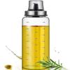 Baskety Olive Oil Dispenser Bottle,16.90 Ounce Cooking Oil Cruet Glass,No Drip,Small Oil and Vinegar Dispenser, Lead-Free Glass Bottle for Oil Kitchen with Degree Scale 500 ml (Pack of 1) view 1