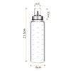 Baskety Olive Oil Dispenser Bottle,16.90 Ounce Cooking Oil Cruet Glass,No Drip,Small Oil and Vinegar Dispenser, Lead-Free Glass Bottle for Oil Kitchen with Degree Scale 500 ml (Pack of 1) view 4