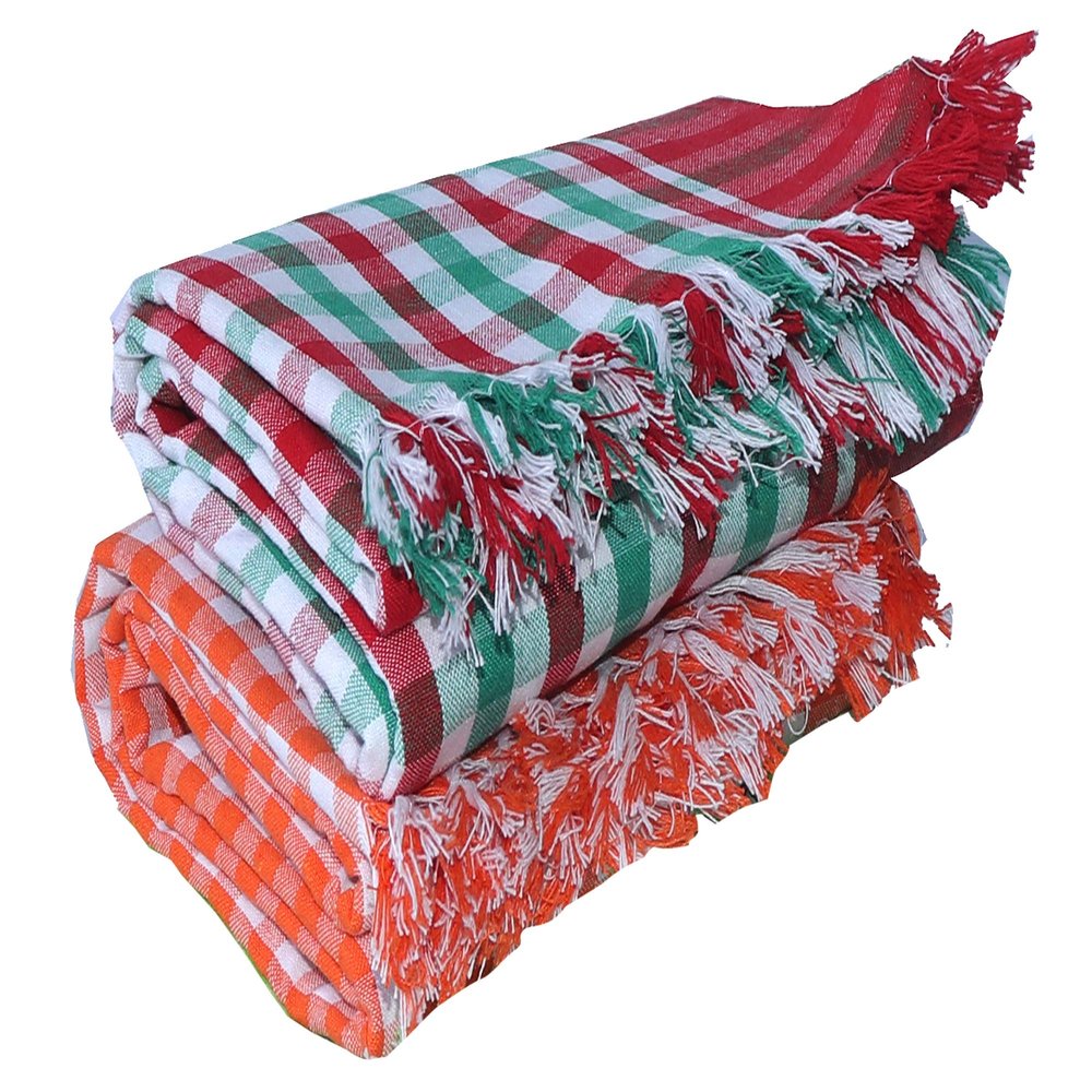 Mesh Masters Handloom 100% Pure Cotton Towels 1 Year Guarantee XXXL 36inches/72inches(3 feet/6feet) 90cms/180cms (Pack:2) 800 GSM Multi Color