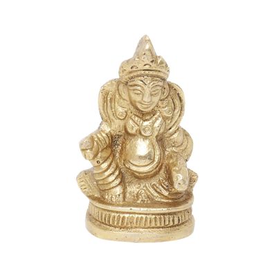 Pick End Now Statue of Brass Kubera Maharaj for Success and Wealth Idol | Showpiece for Home Dcor & Office Decorative, Product Dimensions - 1 x 0.5 x 2In, 250gm