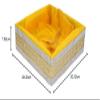 LINE 'N' CURVES Yellow Square Lace Decorative Basket for Gifts & Wedding Hampers  Small 8x8x3 Dry Fruit Basket, Multi-Purpose Storage, Ideal for Gifting, Pack of 5 view 4
