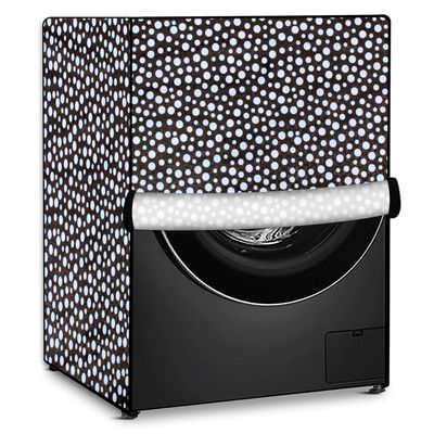 Stylista Washing Machine Cover Compatible for LG 7 kg Front Loading FHT1207SWL.ALSPEIL Polka dot Printed Pattern