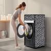 Stylista Washing Machine Cover Compatible for LG 7 kg Front Loading FHT1207SWL.ALSPEIL Polka dot Printed Pattern view 3