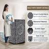 Stylista Washing Machine Cover Compatible for LG 7 kg Front Loading FHT1207SWL.ALSPEIL Polka dot Printed Pattern view 4
