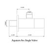 Aquieen Full Brass Heavy Angle Stop Valve with Wall Flange for Geyser/Wash Basin (Arc) (2) view 3