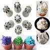 Zollyss 7 Pc Sphere Ball Flowers Russian Nozzles Tips with Icing Piping Bag Pastry Cake Fondant Cupcake Buttercream DIY Baking Decorating Tool Set (Set of 9) - Stainless Steel & Plastic view 3