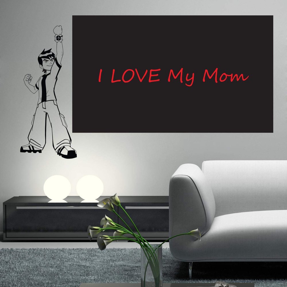 Chalkboard Sticker -Sticker Hub Chalkboard Removable Blackboard Dust Free Wall Sticker - PVC Vinyl 17Cm X 40Cm DKCS036