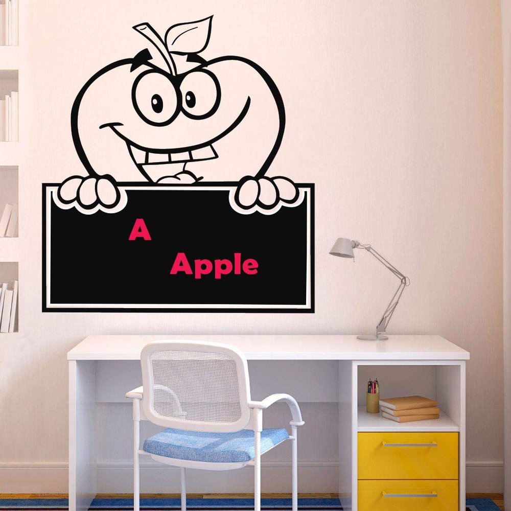 Chalkboard Sticker -Sticker Hub Chalkboard Removable Blackboard Dust Free Wall Sticker - PVC Vinyl 55Cm X 68Cm DKCS042