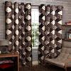 Srk Trendz Polyresin Grommet Curtains (9 Feet, Brown) view 1