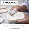KC KULLICRAFT Natural Marble Soap Dish  Oval Stone Soap Holder with Drainage Holes, Heavy Duty Bathroom Countertop Soap Tray, Handmade Bath Accessory (15 x 9 cm) view 2
