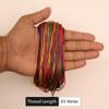 Embroiderymaterial Nylon Bracelet Making Thread, Jewellery Making Thread, Colorful Threads for Hair Braiding, Dori/Rope(1Mm Thick, 95 Meters Roll), Multicolor, 1 Count view 3