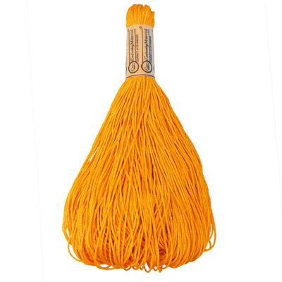 Embroiderymaterial 1MM Nylon Cord for Jewelry Making 95 Metre Yellow Braided Nylon Thread for Beading, Bracelets, Macrame & Craft Projects (1 Roll)