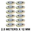 VCR Double Side White Foam Tape - 2.5 Meters in Length - 12mm / 0.5" Width - 12 Rolls Per Pack - Multipurpose usage, Best for Mounting, Strong Adhesion for Walls, Crafts work and fixing Furnitures view 2