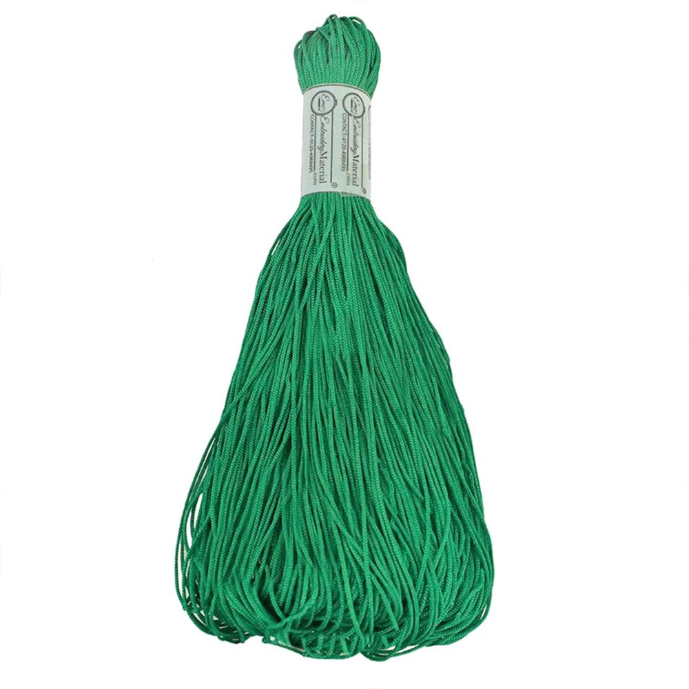 Embroiderymaterial Nylon Jewelry Cord For Craft And Jewellery Making(Dark Green), 1 Roll, 1 Count