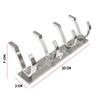 PROMIXO Delux Stainless Steel 4 Pin (Pack of 3) Cloth Hanger Wall Mounted Bathroom Cloth Hanger,Coth Wall Hook,Door Hooks Rail for Hanging Keys,Clothes,Towel. view 3