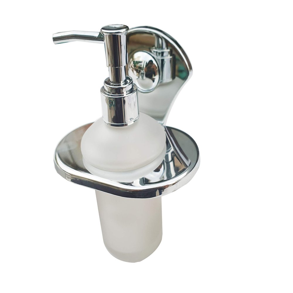 Aquieen Wall Mounted Liquid Soap Dispenser with Installation Kit (Grade AISI SS 304) (Fluid)