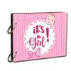 Paper Plane Design Scrapbook Photo Album - Its A Girl Photo Book, Memorable Unique Gift for Mom Kids Babies Craft Picture Scrapbook Diary Album, Size- 12 x 8.5 Inch view 1
