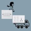 Switch Board Sticker - Sticker Hub Wall Decorative - Switch Panel Stickers Wall Sticker Set of 2 - Light Switch Sticker SW108 view 2