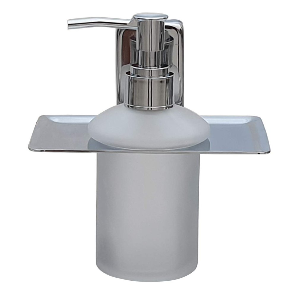 Aquieen Wall Mounted Liquid Soap Dispenser with Installation Kit (Grade AISI SS 304) (Compel)