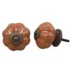 Indian-Shelf 8 Packs Brown Solid Ceramic Luxurious Drawer Knobs for Kitchen Cabinet Hardware Door Decorative Dresser Pulls Online view 1