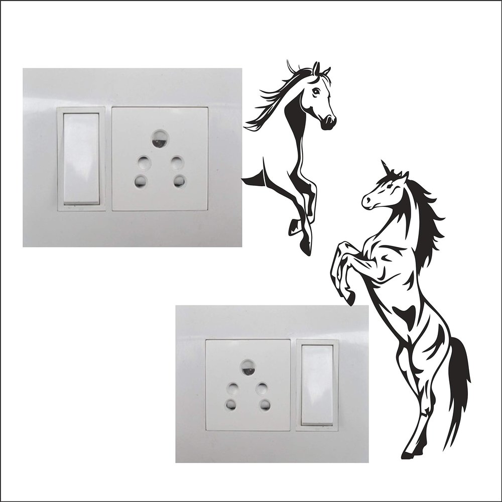 Switch Board Sticker - Sticker Hub Wall Decorative - Switch Panel Stickers Wall Sticker Set of 2 - Light Switch Sticker SW116