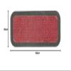 Onlymat Step & Stair Rectangular Door Mat (Red & Black) Anti-Skid, Polypropylene Entryway Rug With Rubber Backing For Indoor, Outdoor, Kitchen, Bathroom, Patio - 60 X 25Cm (Pack Of 2) view 3