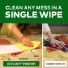 Scotch-Brite Sponge Wipes- Reusable, Kitchen and House Cleaning- Easy to use, Cleans any mess in a swipe, Absorbs water its own 10x weight, Multi- color, Biodegradable (pack of 10) view 3