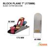 GLOBUS 888 Spare High Carbon Steel Blades of Carpenter Plane (7 Inch) -Set/2 Pieces view 3